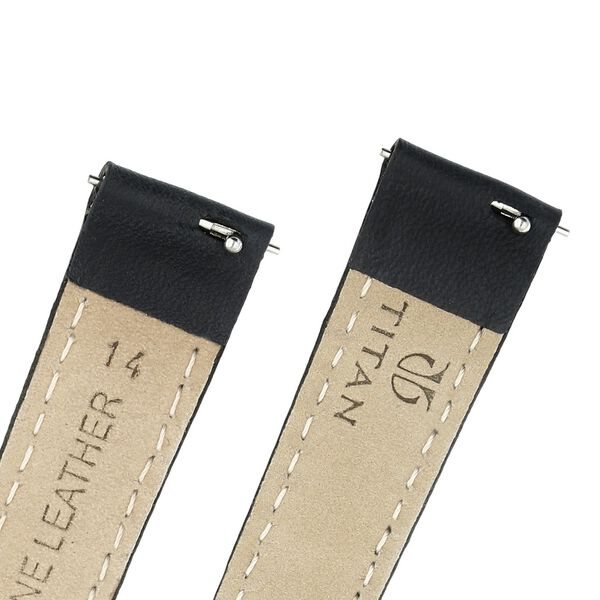 14 mm Black Genuine Leather Strap for Women - image number 4