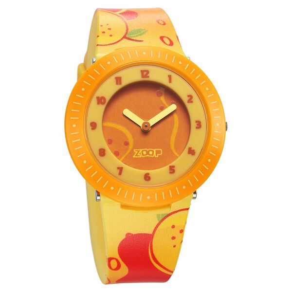 Buy Online Zoop Analog Watch with Yellow Dial Yellow Strap for
