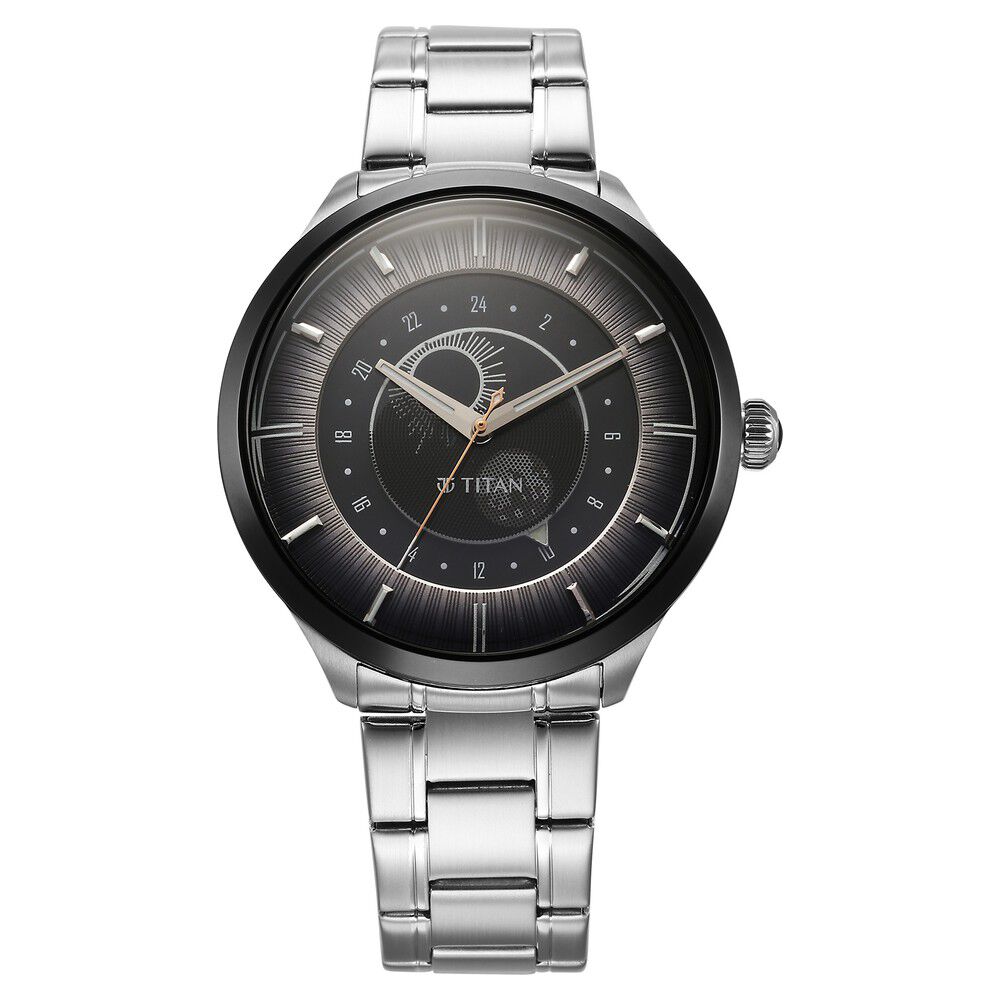 Buy Online Titan Luna Sun Moon Phase in Frost Grey Stellar Edition 10028km02 Titan