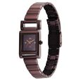 Vyb Muse By Fastrack Quartz Analog Brown Dial Brown Stainless Steel Strap Watch For Girls - image number 2