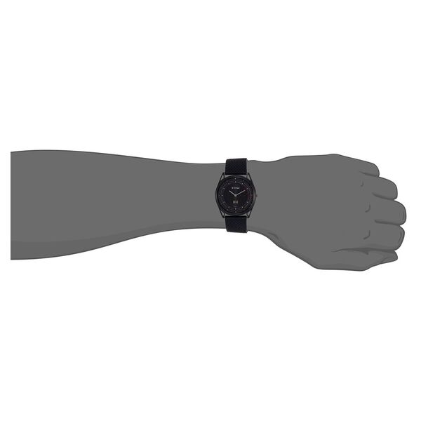 Titan Quartz Analog Black Dial Leather Strap Watch for Men - image number 3