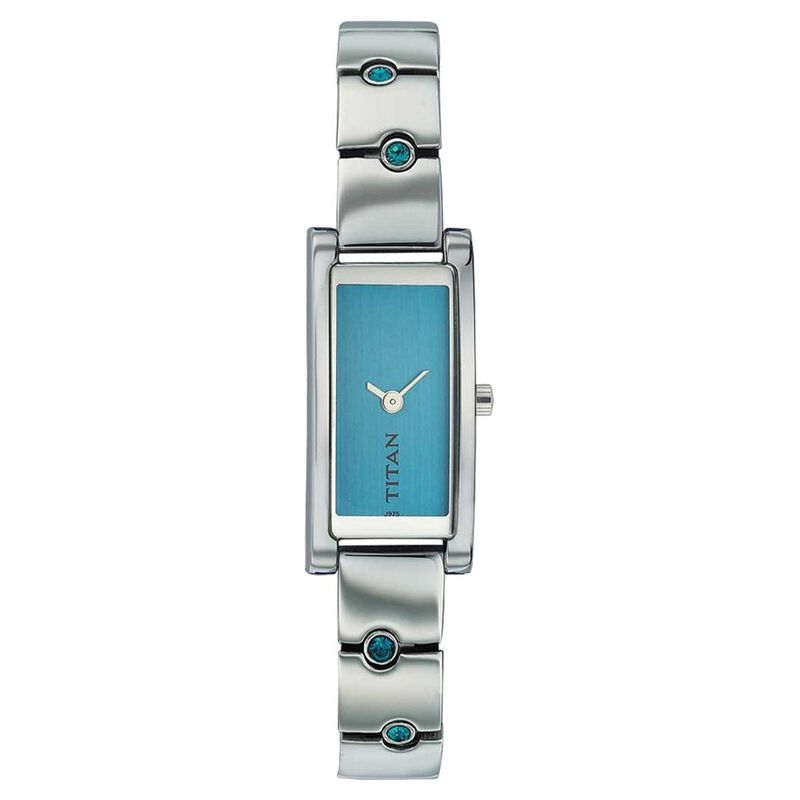 Titan Quartz Analog Blue Dial Watch for Women