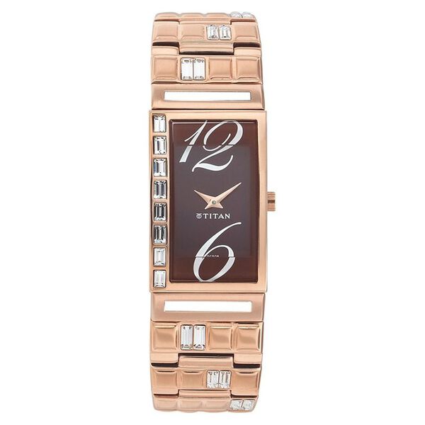 Titan Quartz Analog Brown Dial Watch for Women - image number 0