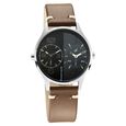 Fastrack Tripster Quartz Analog Green Dial Leather Strap Watch for Guys