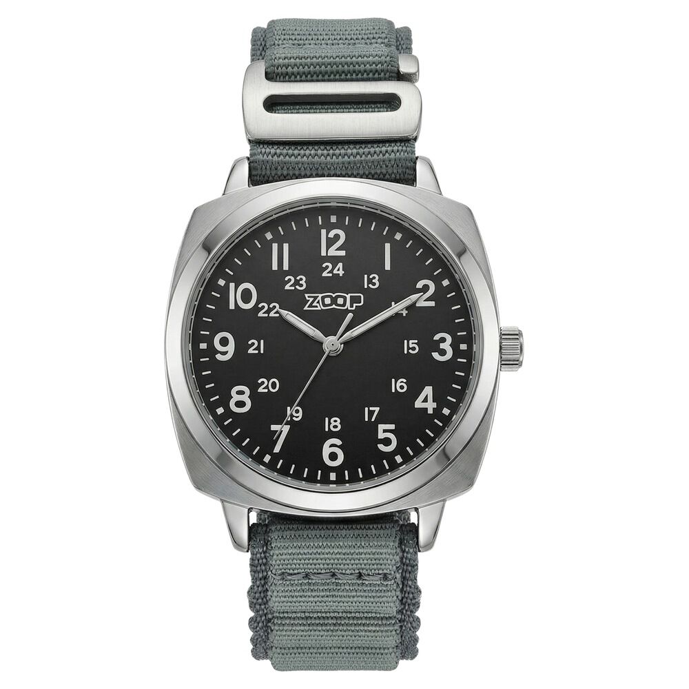 Buy Online Zoop Metal Analog Watch with Cool Grey Alpine Strap for