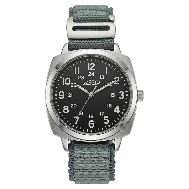 Zoop Metal Analog Watch with Cool Grey Alpine Strap for Boys Girls Kids from House of Titan