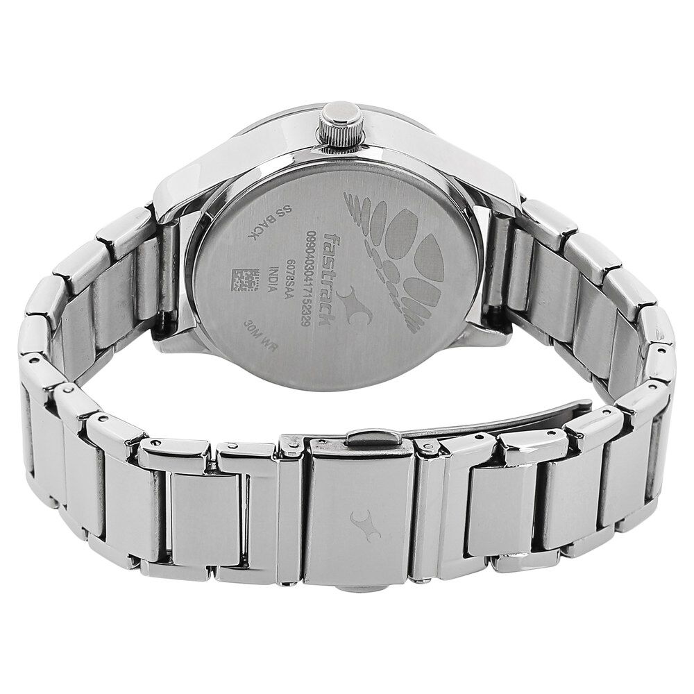 Fastrack watch ss back online 30m wr