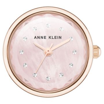 Anne Klein Quartz Analog Pink Dial Rose Gold Metal Ring Watch For Women