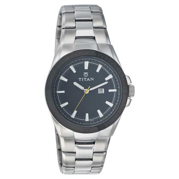 Titan Quartz Analog with Date Black Dial Watch for Men - image number 0