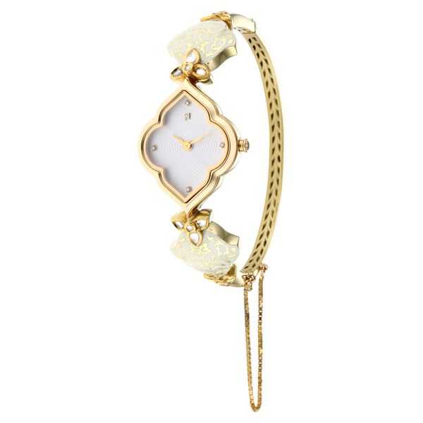 Titan Nebula Deccan Treasures Quartz Analog 18 Karat Solid Gold Watch for Women - image number 3
