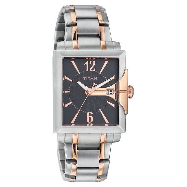 Titan Quartz Analog with Date Black Dial Watch for Men - image number 0