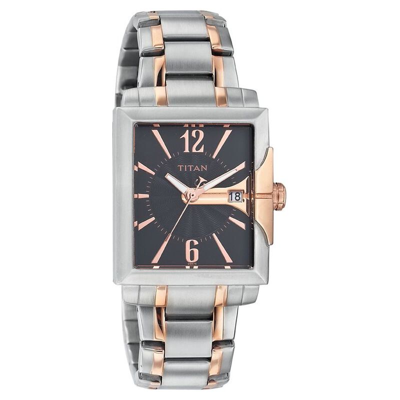 Titan Quartz Analog with Date Black Dial Watch for Men