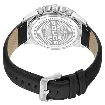 Police Orange Dial Quartz Multifunction Watch for Men