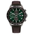 Tommy Hilfiger Multifunction Green Dial Leather Strap Watch for Men - image number 0