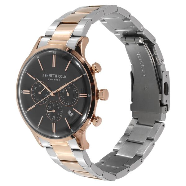 Kenneth Cole Quartz Multifunction Black Dial Metal Strap Watch for Men - image number 1