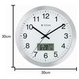 Titan Metallic Anadigi Wall Clock White Dial with Digital Display - 30 cm x 30 cm (Medium) - image number 5