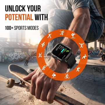 Fastrack Smart Xtreme S Smartwatch with 4.9 cm AMOLED Display BT Calling & Health Monitoring