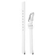 14 mm White Genuine Leather Strap for Women - image number 2