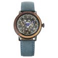 Titan Magnate Automatic Grey Dial Blue Leather Strap Watch for Men - image number 2