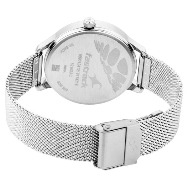 Fastrack Fit Outs Quartz Analog Blue Dial Metal Strap Watch for Girls - image number 4