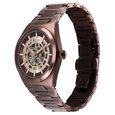 Titan Nexus Skeletal Automatic Analog with Brown Dial Brown Stainless Steel Strap Watch for Men - image number 3