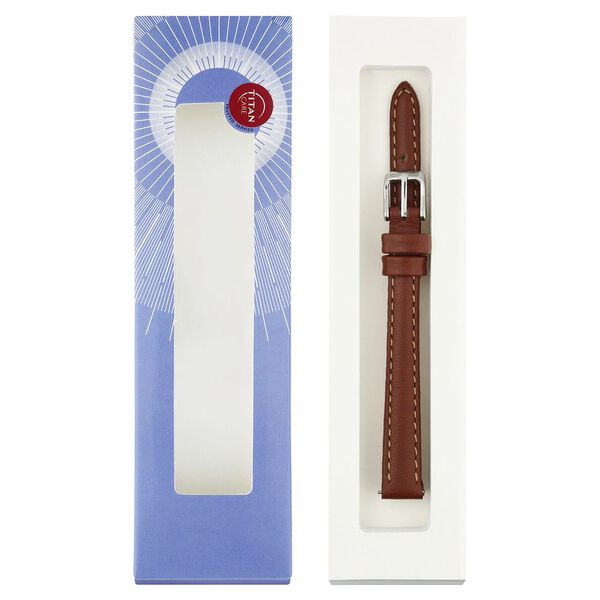 10 mm Tan Genuine Leather Strap for Women - image number 7