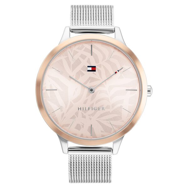 Tommy Hilfiger Quartz Analog Pink Dial Stainless Steel Strap Watch for Women - image number 0
