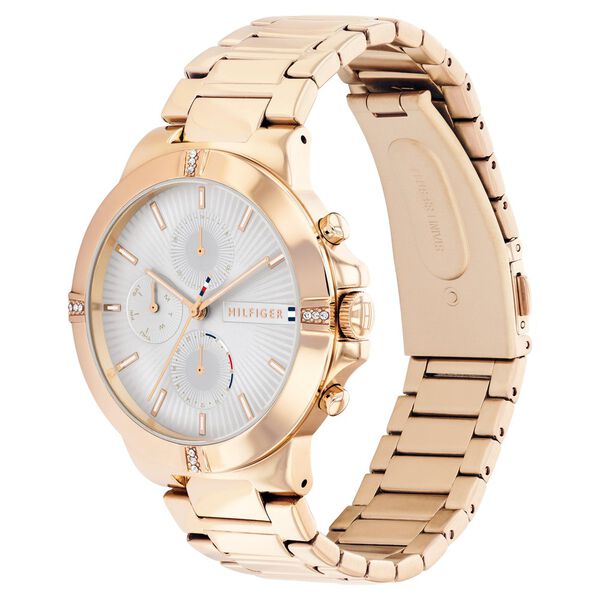 Tommy Hilfiger Quartz Multifunction Silver Dial Stainless Steel Strap Watch for Women - image number 1