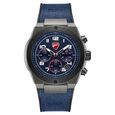 Ducati Quartz Chronograph Blue Dial Black Silicone Strap Watch For Men - image number 0