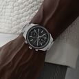 Titan Men's Metropolitan Luxe: Multifunction dark grey Dial with Two-Tone Stainless Steel Bracelet Watch - image number 4