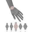 Anne Klein Quartz Analog Brown Dial Multicoloured Ceramic Strap Watch For Women - image number 3