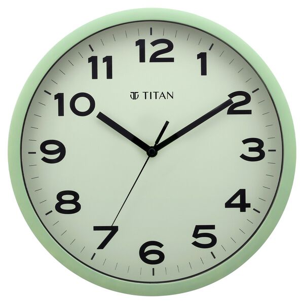 Titan Classic Light Green Wall Clock with Silent Sweep Technology - 30 cm x 30 cm (Medium) - image number 2
