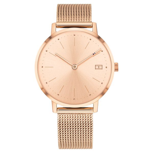Buy Online Tommy Hilfiger Quartz Analog Rose Gold Dial Stainless Steel ...