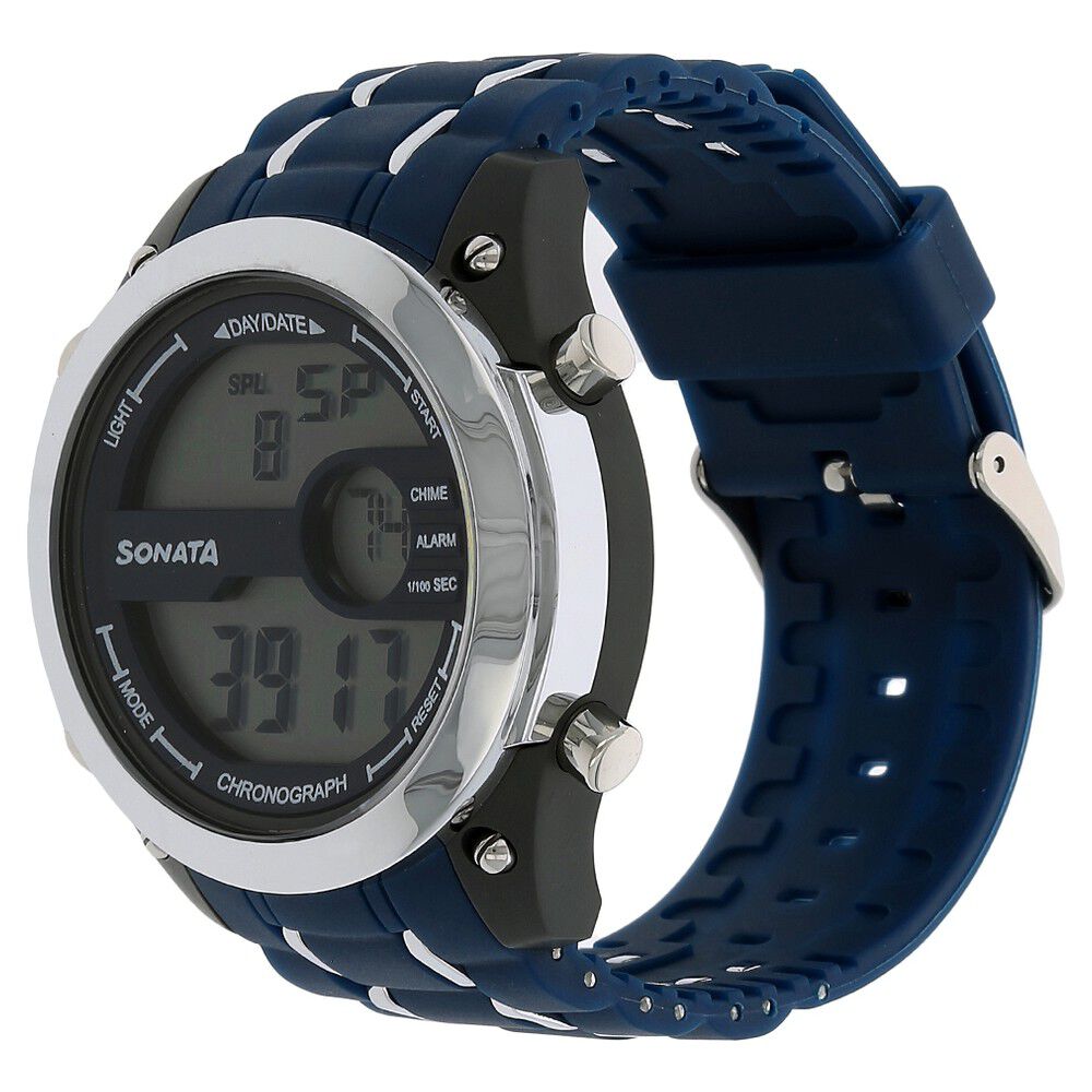 Buy Online SF Digital Dial Blue Plastic Strap Watch for Men