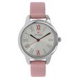 Titan Quartz Analog Silver Dial Leather Strap Watch for Women