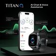 Titan EVOKE S Smartwatch with 1.7" AMOLED Display AI Chat Smart Glance Flush strap Transition Magnetic Precision Buckle - image number 2
