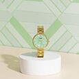 Sonata Poze Quartz Analog Pink Dial Rose Gold Colour Stainless Steel Strap Watch For Women