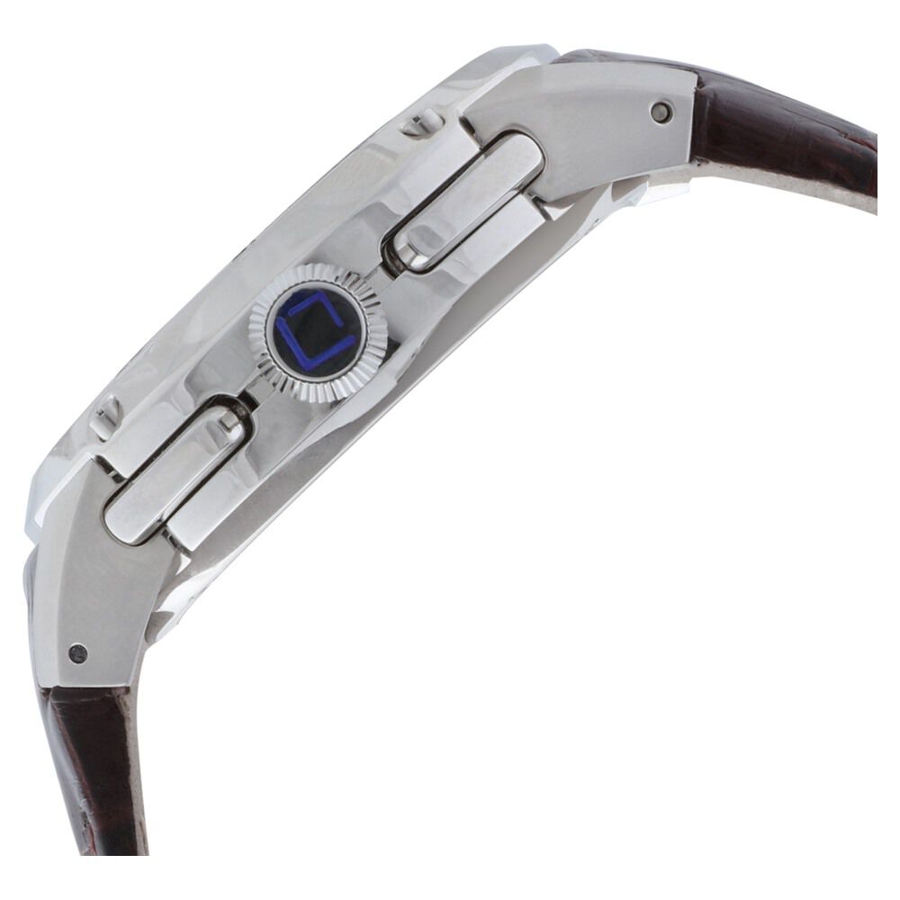 Buy Online Xylys Swiss Chronograph Brown Leather Strap and Silver