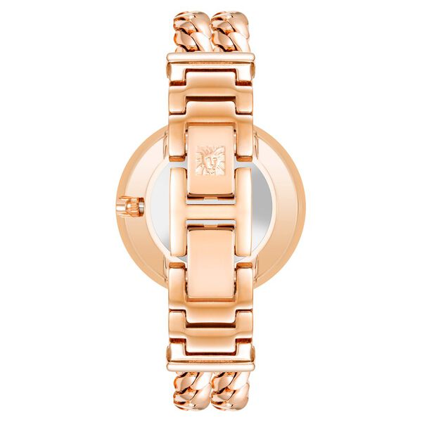 Anne Klein Quartz Analog White Dial Rose Gold Metal Strap Watch For Women - image number 2