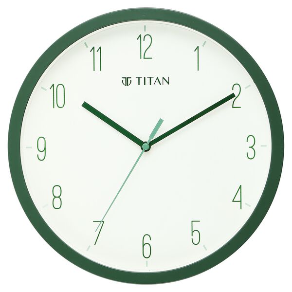 Titan Contemporary Colours Wall Clock - Green 32 cm x 32 cm (Medium) - image number 1