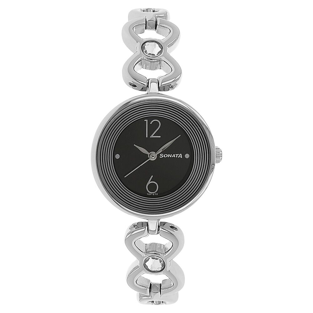 Sonata silver chain clearance watches for ladies