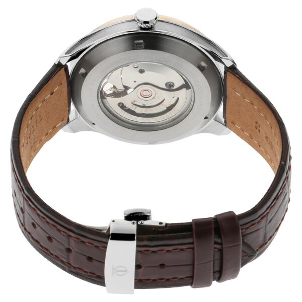 Titan Magnate Automatic Blue Dial Brown Leather Strap Watch For Men - image number 4