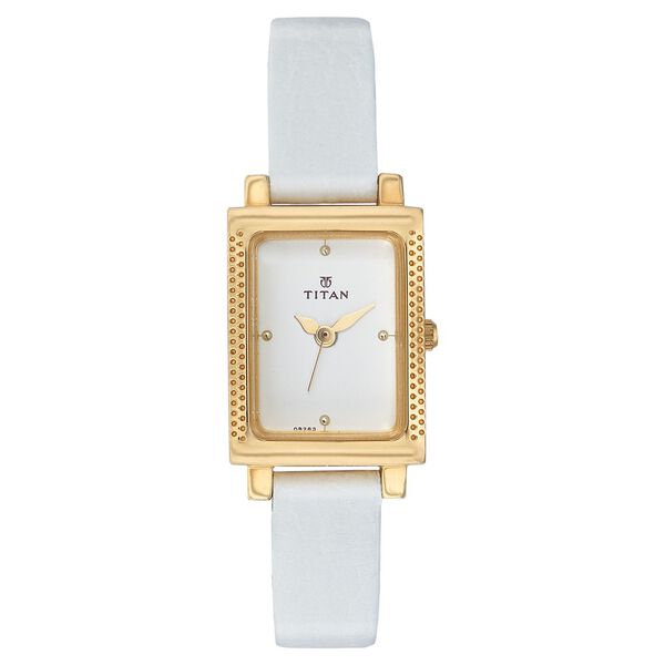 Titan Quartz Analog White Dial Watch for Women - image number 0