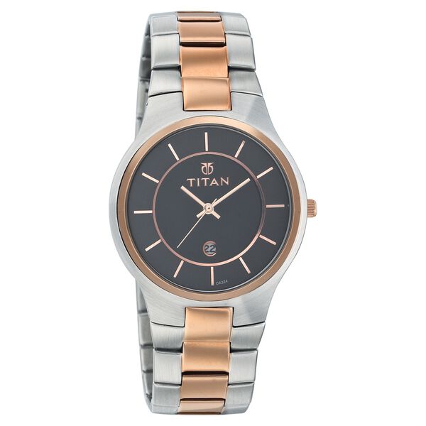 Titan Quartz Analog with Date Black Dial Watch for Men - image number 0