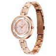 Vyb Starlet By Fastrack Quartz Analog Rose Mother of Pearl Dial Rose Gold Stainless Steel Strap Watch For Girls - image number 2