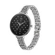 Fastrack Vyb Iconique Quartz Analog Black Dial Metal Strap Watch for Girls - image number 3