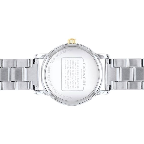 Coach Quartz Analog Silver Dial Stainless Steel Strap Watch for Women - image number 2
