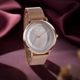 Sonata Poze Quartz Analog Black Dial Mesh Strap Watch for Women