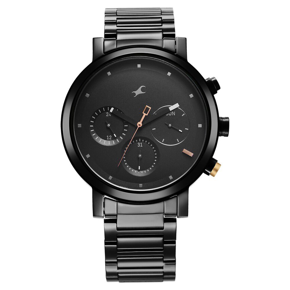 Fastrack watch black belt store