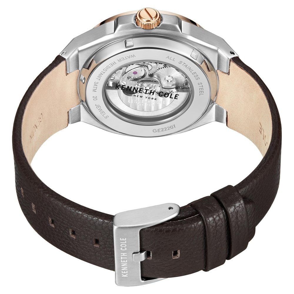 Buy Online Kenneth Cole Automatic Silver Dial Watch for Men